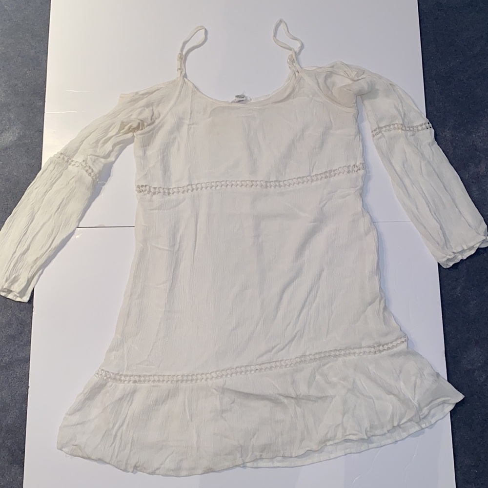 WHITE COTTON DRESS SIZE M